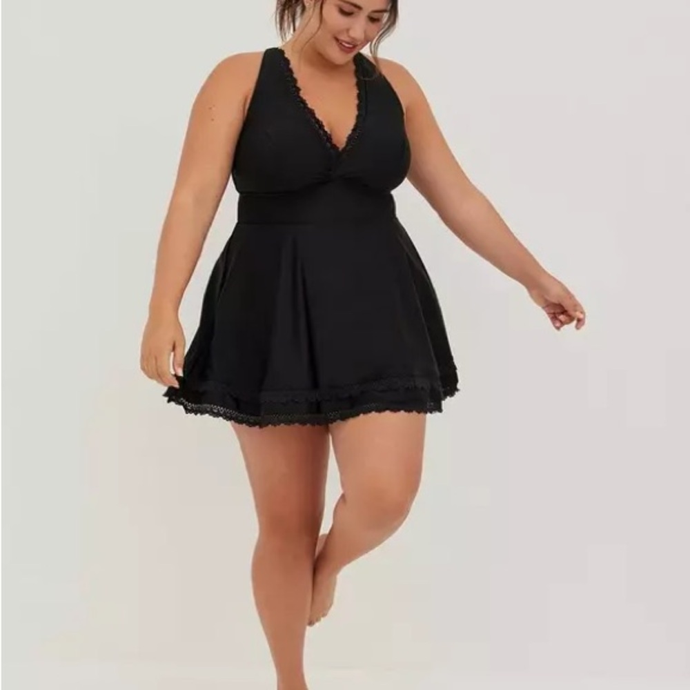 Torrid Black Swim Dress